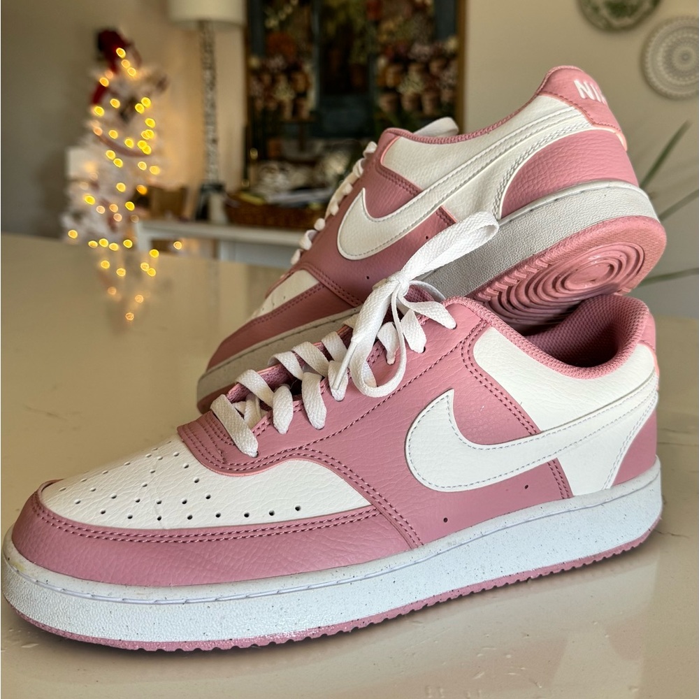 NIKE COURT VISION LOW NEXT NATURE ELEMENTAL PINK SNEAKERS